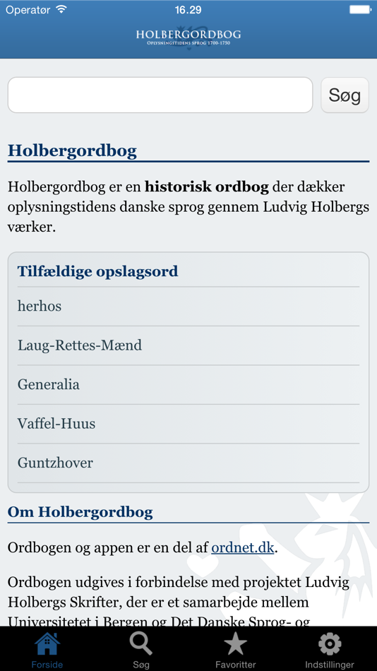 #1. Holbergordbog (iOS) 由: Det Danske Sprog- og Litteraturselskab