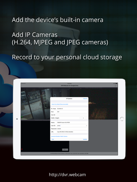 Screenshot #2 for DVR.Webcam for Google Drive