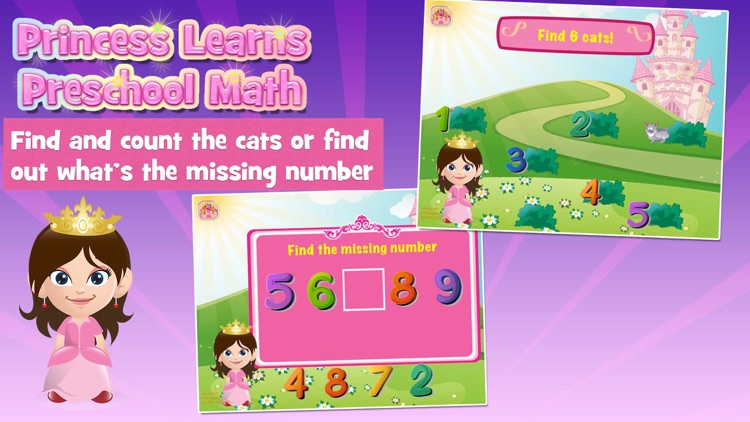 Princess Learns Preschool Math Activity for Kids screenshot-3