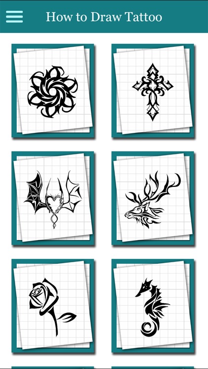 draw a tattoo step by step  Clip Art Library
