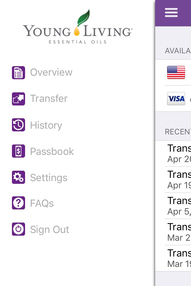 Young Living Wallet screenshot 3