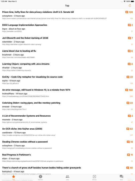 Screenshot #5 pour YC News - HN Client