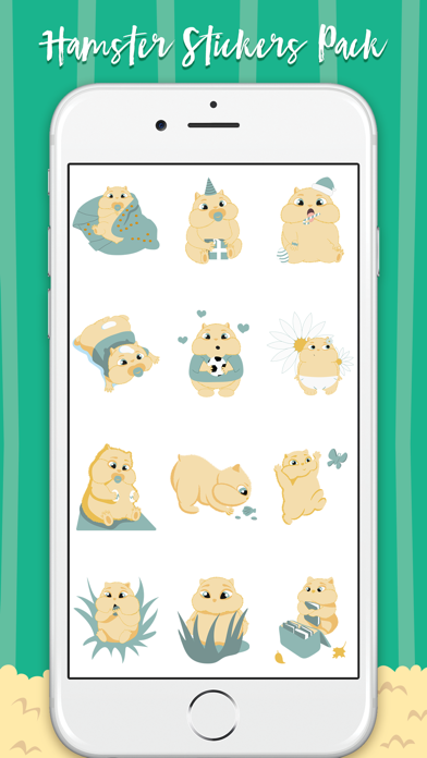 Happy Hamster Stickers screenshot 3