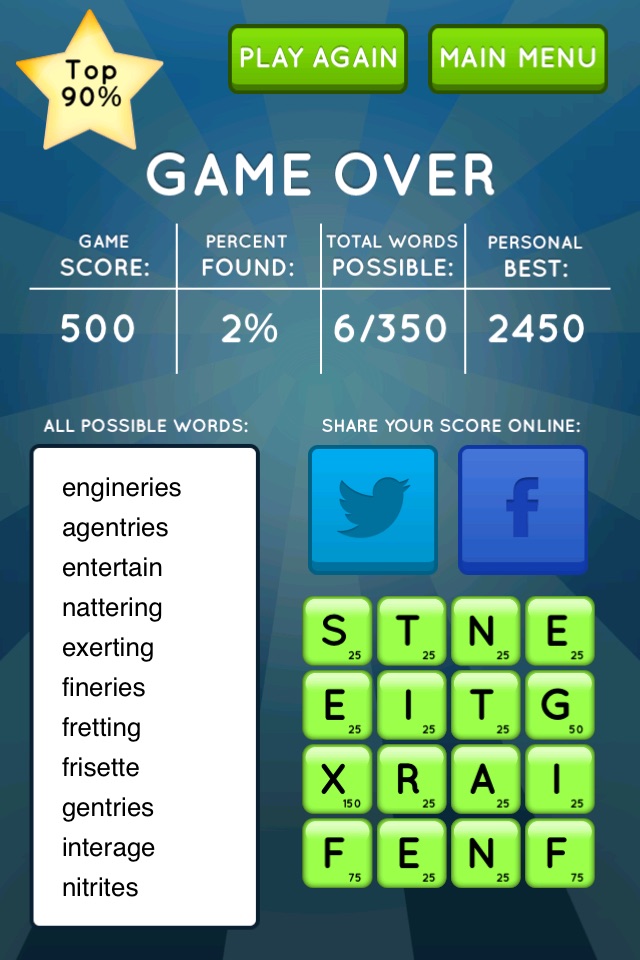 Word Seek HD screenshot 4