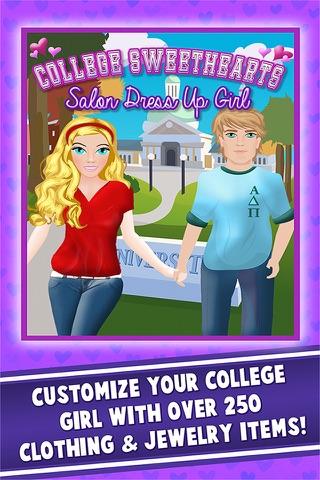 College Dressup Salon Girl Fashion School Makeover screenshot 4