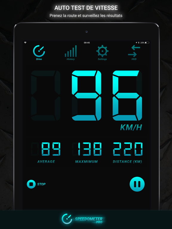 Screenshot #4 pour Speedometer PRO HUD