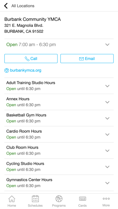 Screenshot #1 pour YMCA of Burbank California