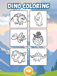 Dinosaur Park Coloring Game screenshot 5
