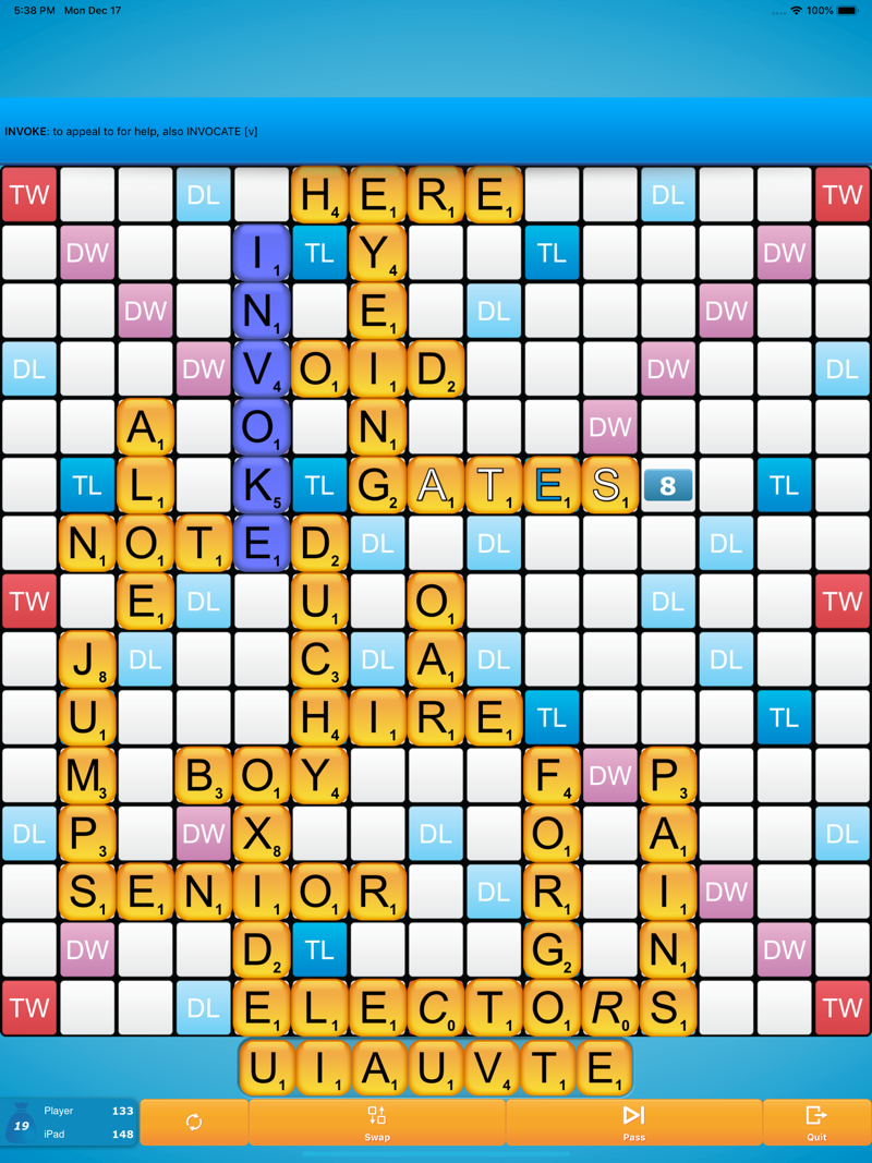 Classic Words (solo word game) official gameplay screenshot 2