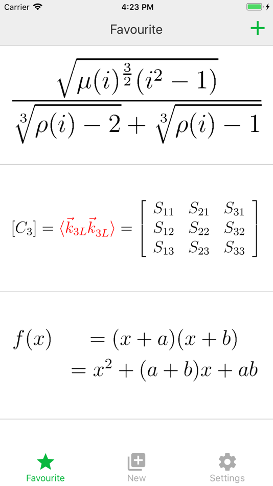 #1. Formula Box (LaTeX) (iOS) Bởi: 坤宁 毛