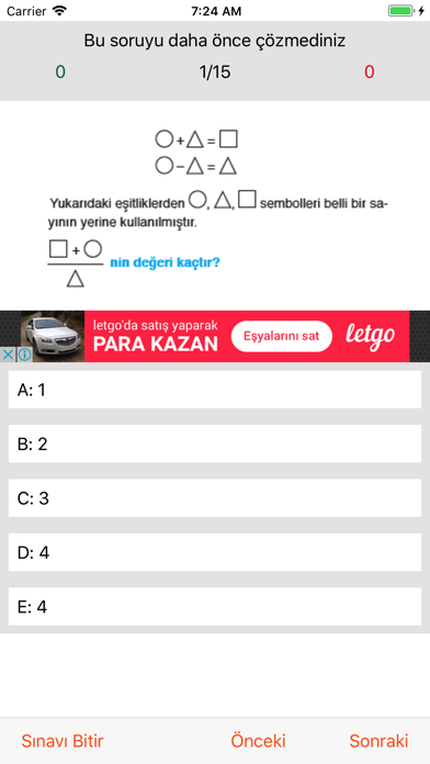 Screenshot #1 pour Dgs Hazırlık Cepte