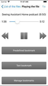 Seeing Assistant Audio screenshot #2 for iPhone