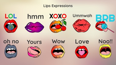 Kiss Lips Dirty Sticker Emojisのおすすめ画像2