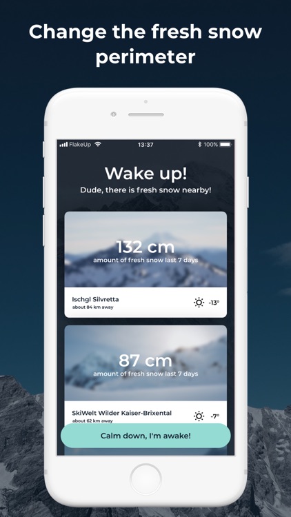 FlakeUp - Powder Alarm & Snow screenshot-4
