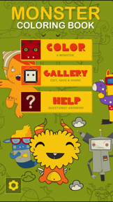 Monster Coloring Book screenshot