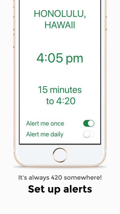 Screenshot 1 of 420 Clock App