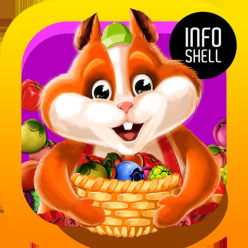 Fruit Hamsters: Фрукты 3 в ряд