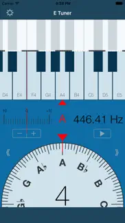 e tuner: chromatic tuner iphone screenshot 1