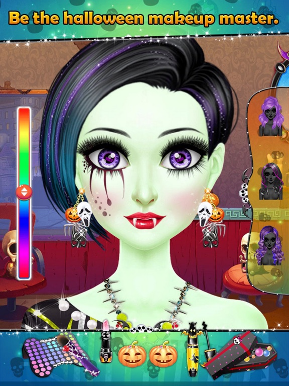 Monster Girls Makeup Dress Up iPad screenshot