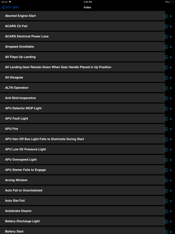 B737 QRG iPad screenshot 5 - Navigation app