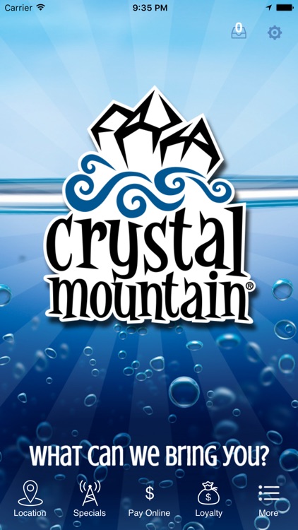 Crystal Mountain Water