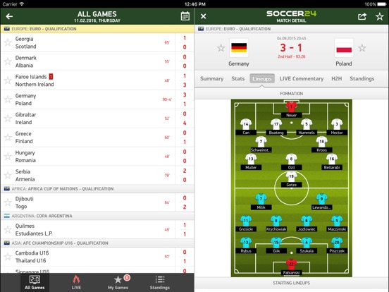 Soccer24 Soccer Live Scores Gallery
