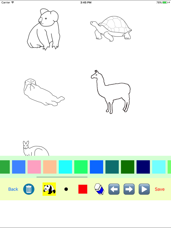 Screenshot #6 pour Zoo Animal Movin Coloring Book