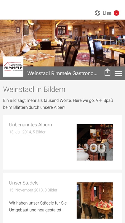 Weinstadl Rimmele Gastronomie