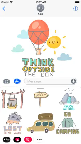 Game screenshot Go Camping - Adventure Emoji apk