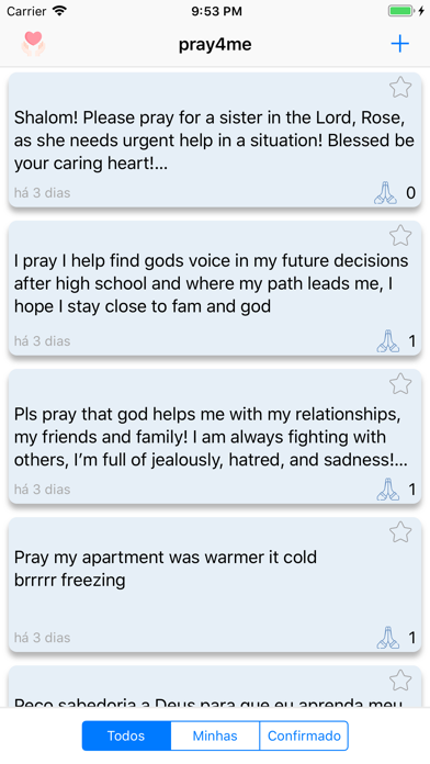 Screenshot #1 pour pray4me - pedidos de oração
