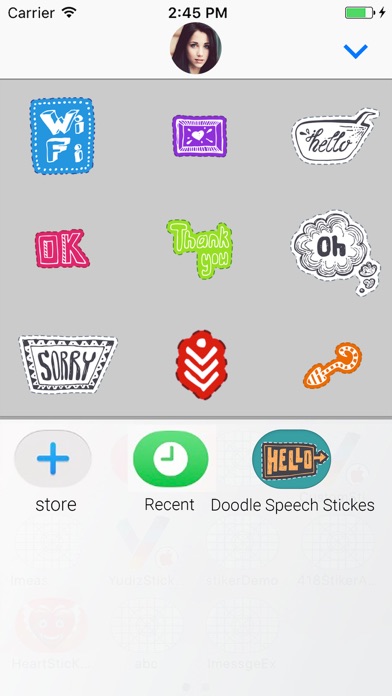 Animated Doodle Speech sticker screenshot 4