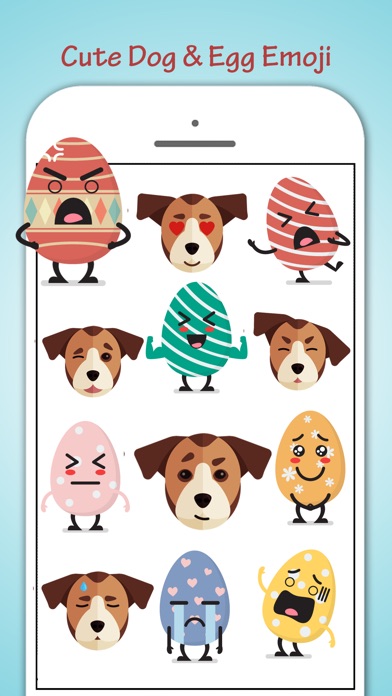 Egg Loving Dogs Emoji screenshot 3