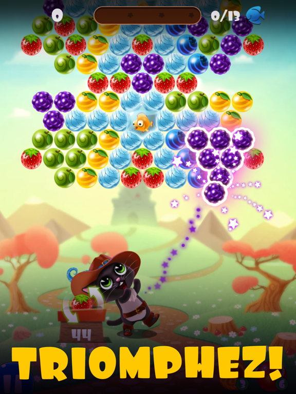 Screenshot #4 pour Fruity Cat Pop:  jeu de boules