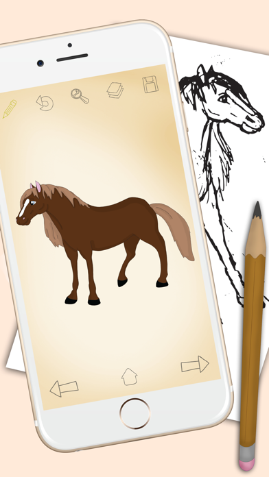 Screenshot #1 pour Comment dessiner les chevaux