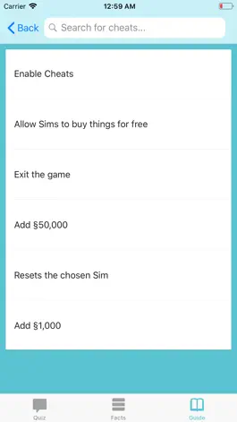 Game screenshot Cheats for The Sims hack