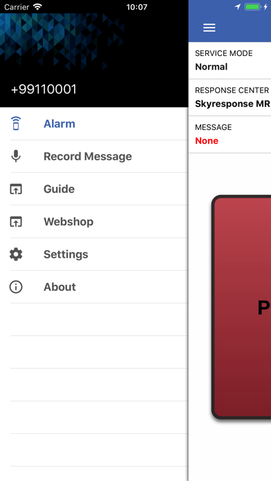 Skyresponse:alarm Screenshot
