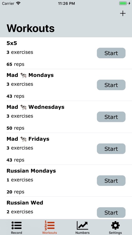 Workout Note screenshot-0