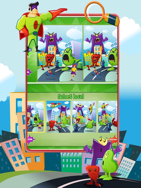 Screenshot #6 pour Superhero Trouver différence jeu
