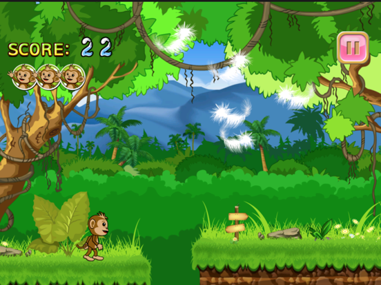 Baby Chimp Runner : Cute Game iPad app afbeelding 2