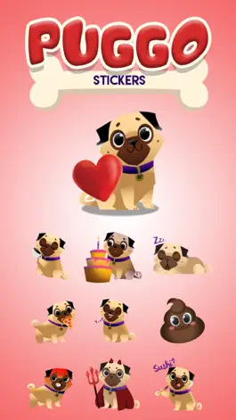 Game screenshot Dog Pugs - Animated Stickers mod apk