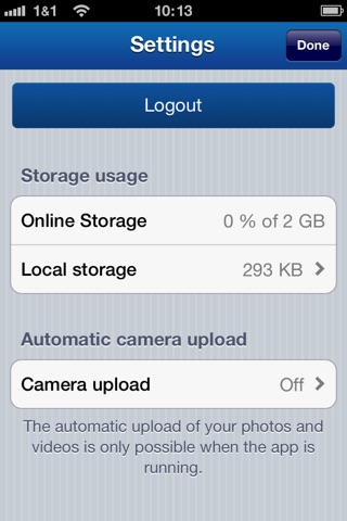 1&1 Online Storage screenshot 3
