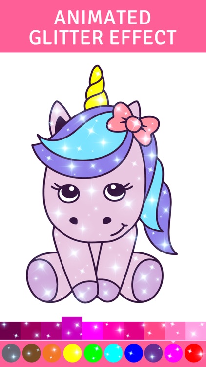 Animated Unicorn Coloring Book
