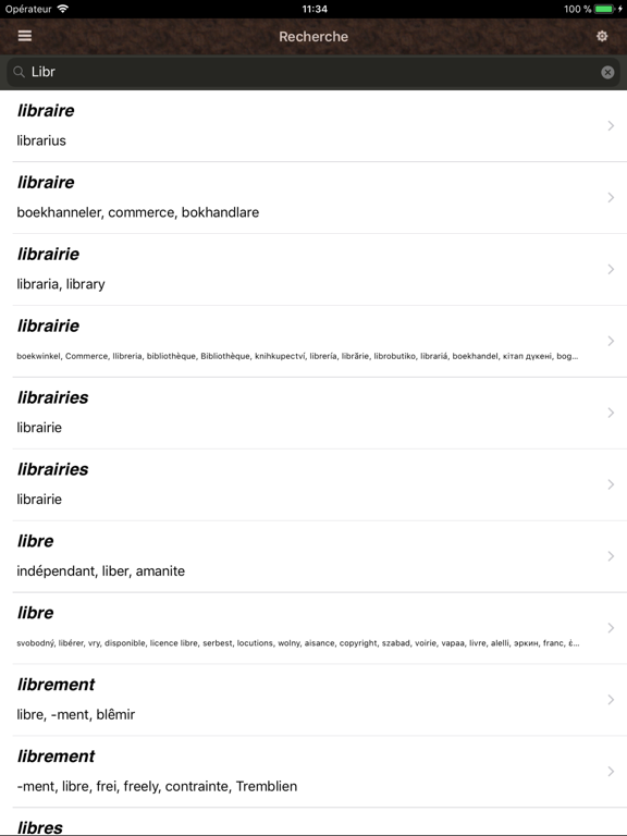 Screenshot #4 pour Grand Tour Dictionnaire