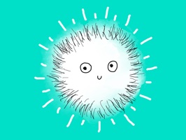 Meet Floof - a cute fluffy creature who loves to have fun