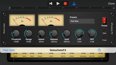 Screenshot #2 pour Noise Gate AUv3 Plugin