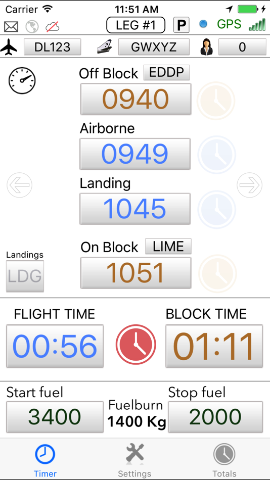 #1. Flight Timer (iOS) بواسطة: Martin Groesbeek