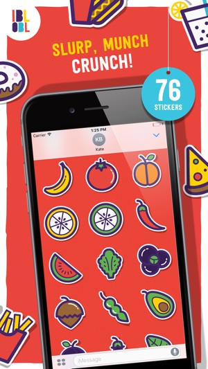 Ibbleobble Food Stickers for iMessage(圖1)-速報App