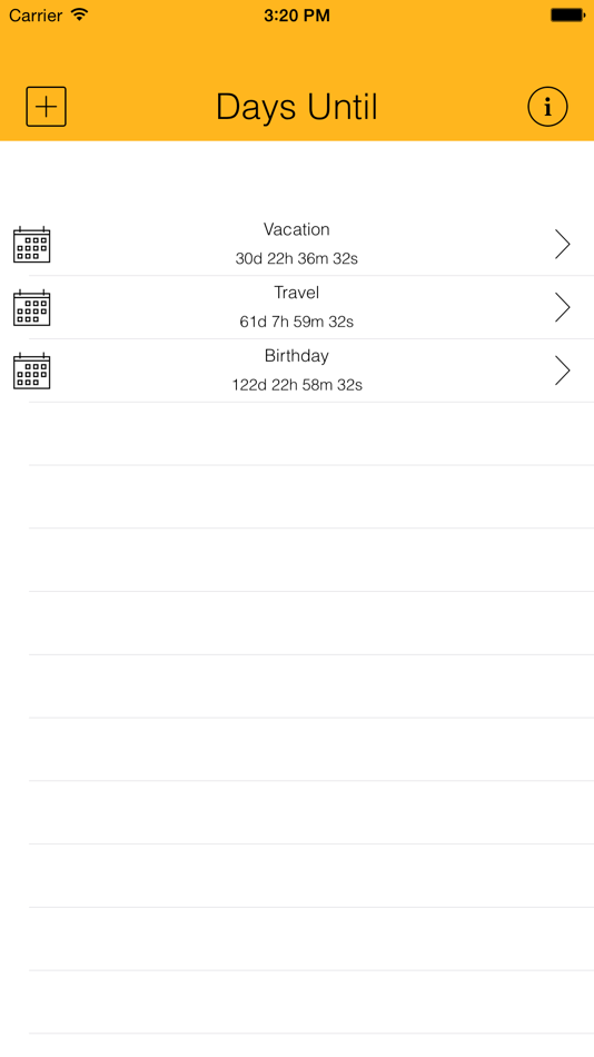 Days Until - Live Countdown - 4.0 - (iOS)