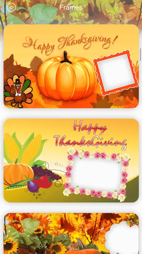 Thanksgiving Photo Frames