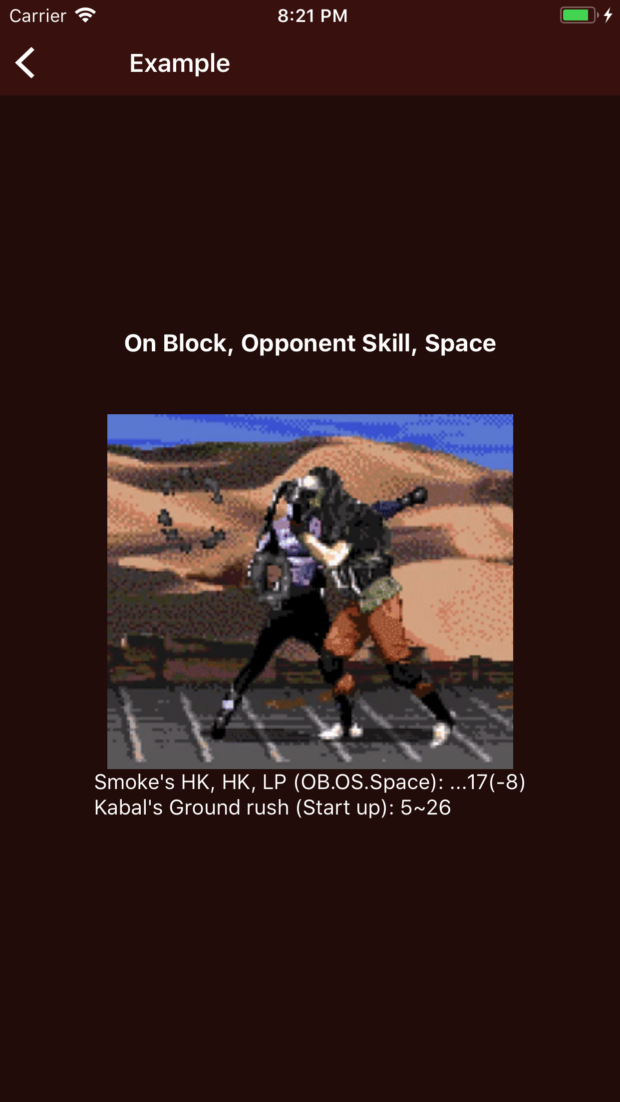 UMK3 Frame Data